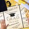 Black Gold Graduation Party Decorations, Class of 2026 Congratulations Graduates Alternative Signature Guest Book for Men Women Happy Graduation Gifts Congrats Grad Party Signing Card Board